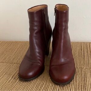 Margiela Burgundy Ankle Boots